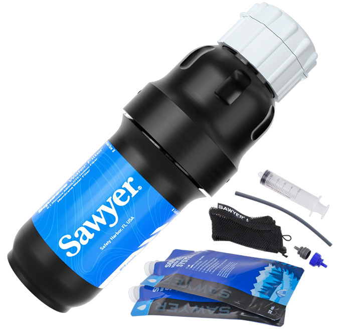 Sawyer Squeeze backpacking water filter_