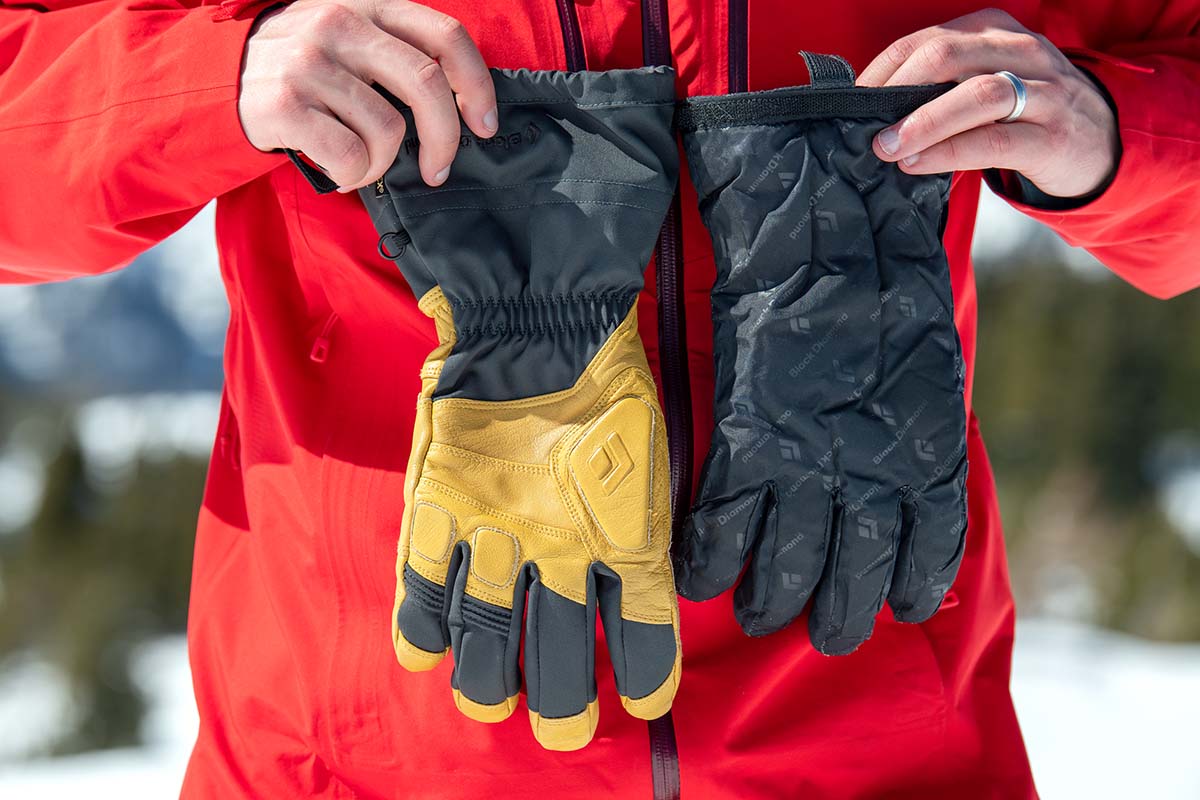 Black Diamond Guide Glove and liner (snowboard gloves and mittens)