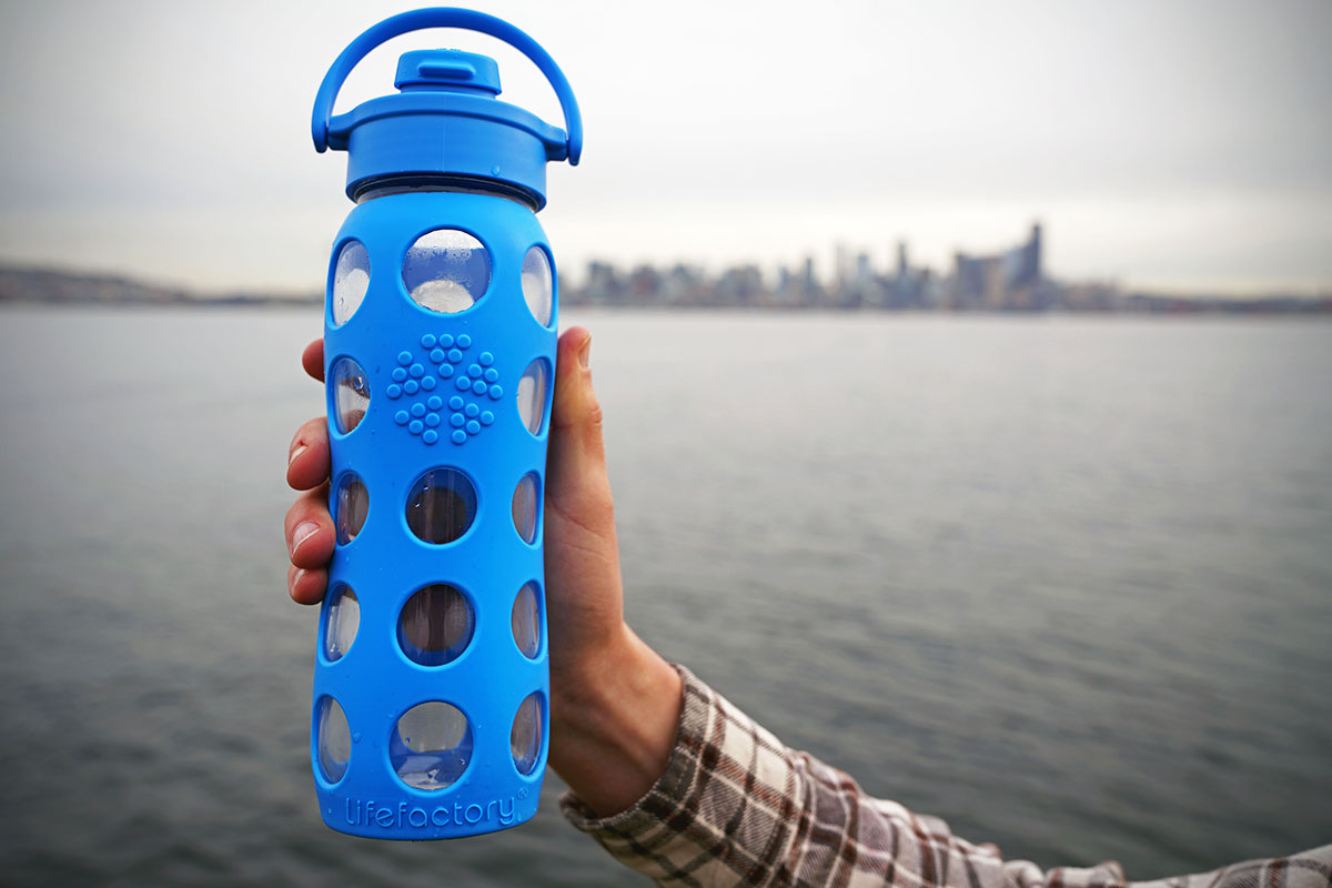 Water bottle (Lifefactory Glass)