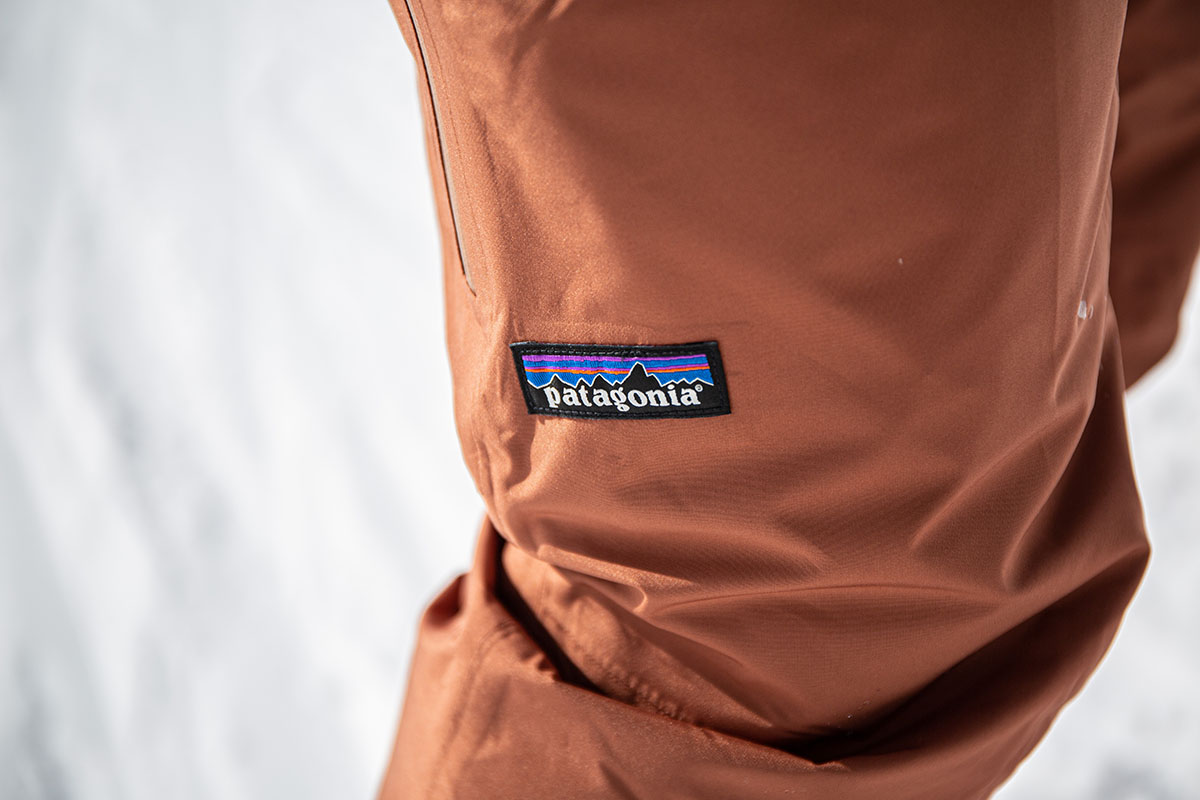 ​​Patagonia Insulated Powder Town Pants (logo closeup)