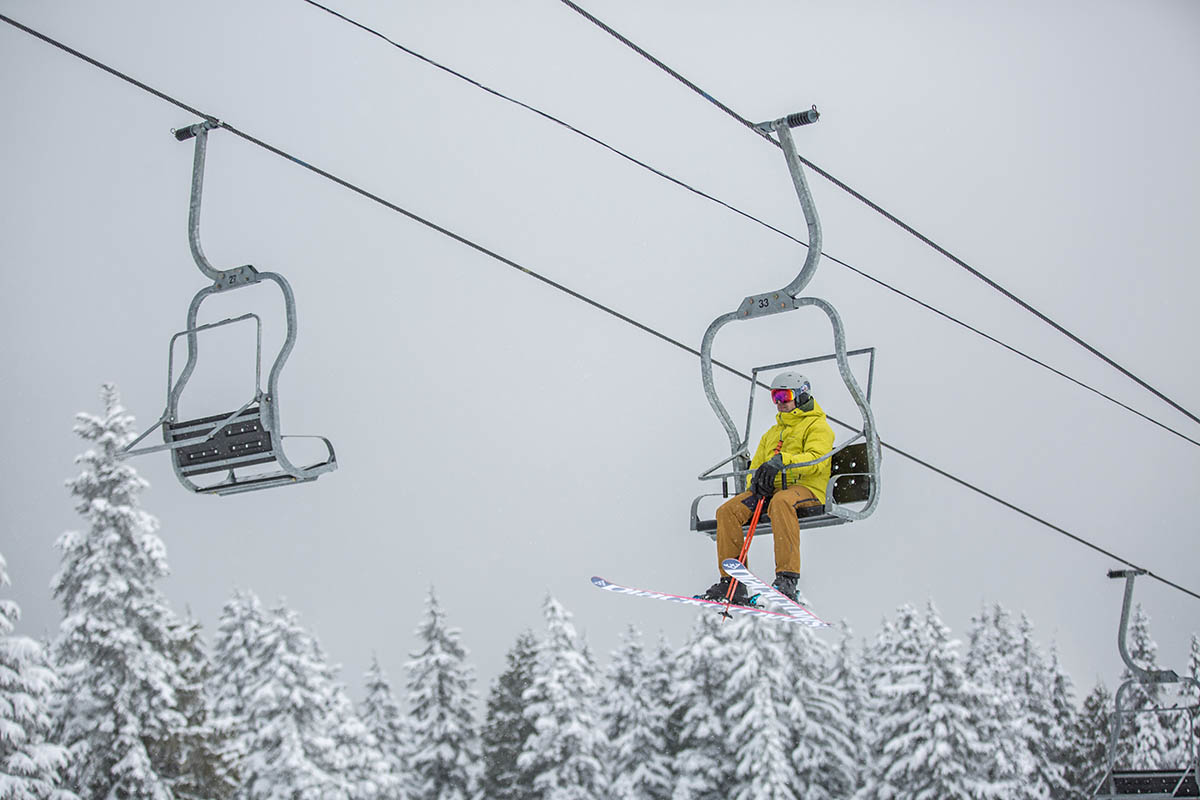 Smith Quantum MIPS helmet (sitting on chairlift)