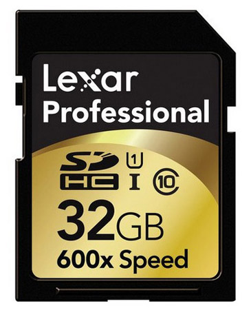 Lexar Professional SD memory card