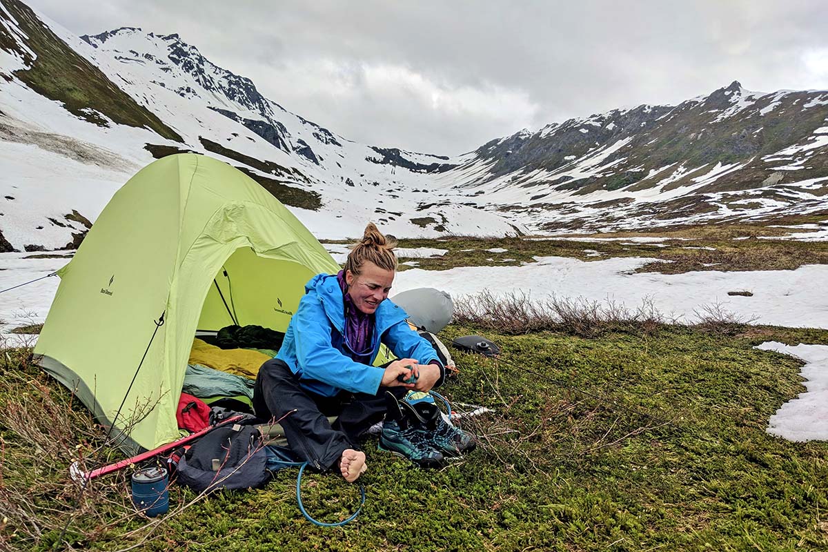 Black Diamond Firstlight mountaineering tent in Alaska Range