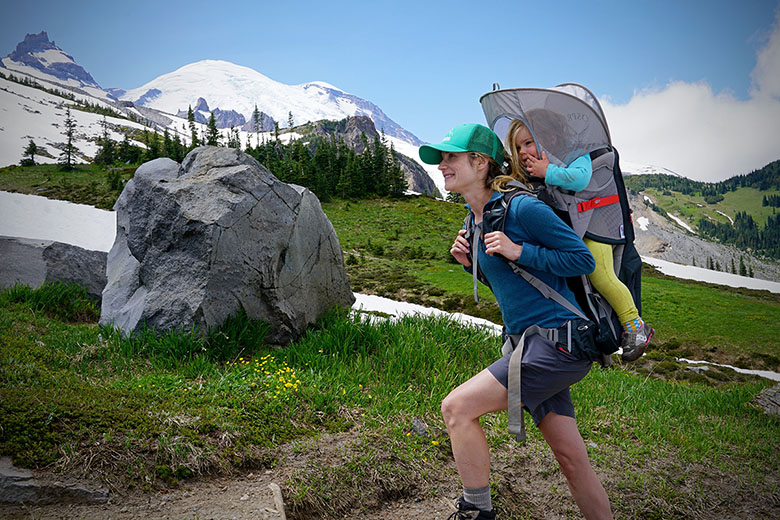 backpack style baby carrier