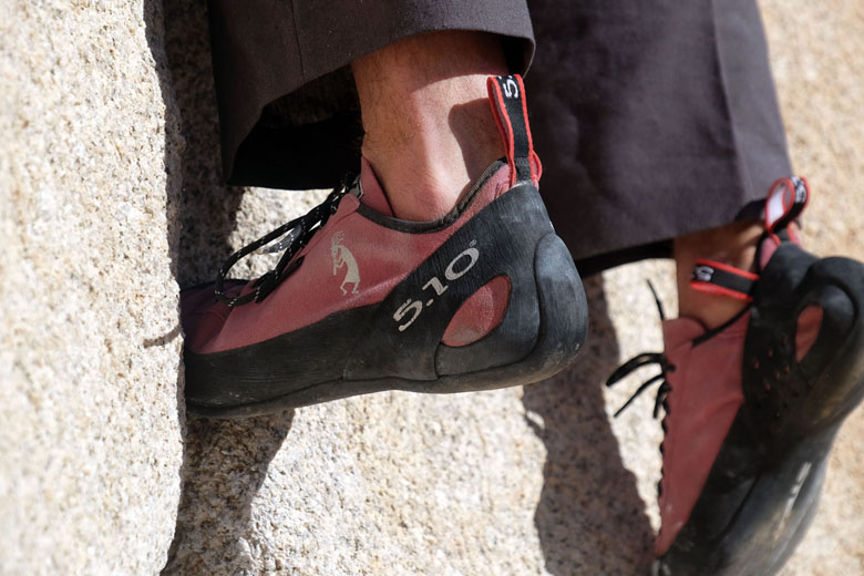 Five Ten Anasazi Pink climbing shoe