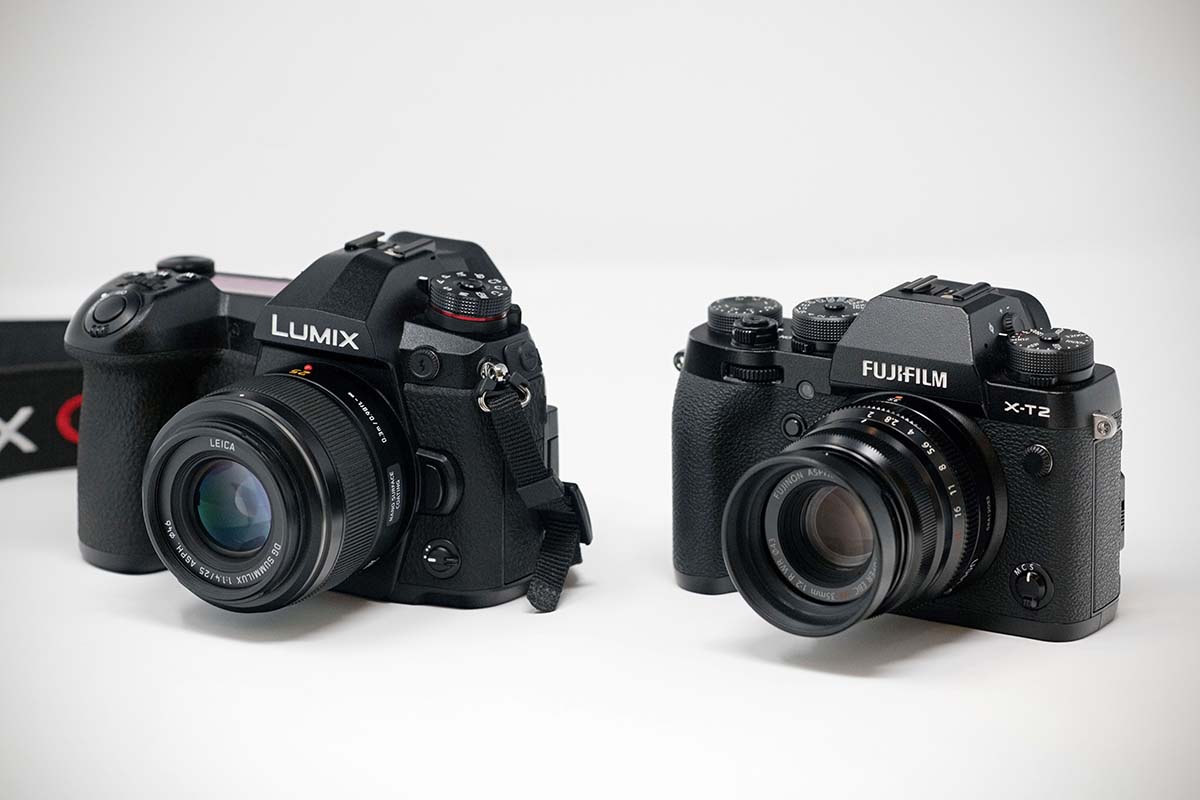 Panasonic Lumix G9 and Fujifilm X-T2