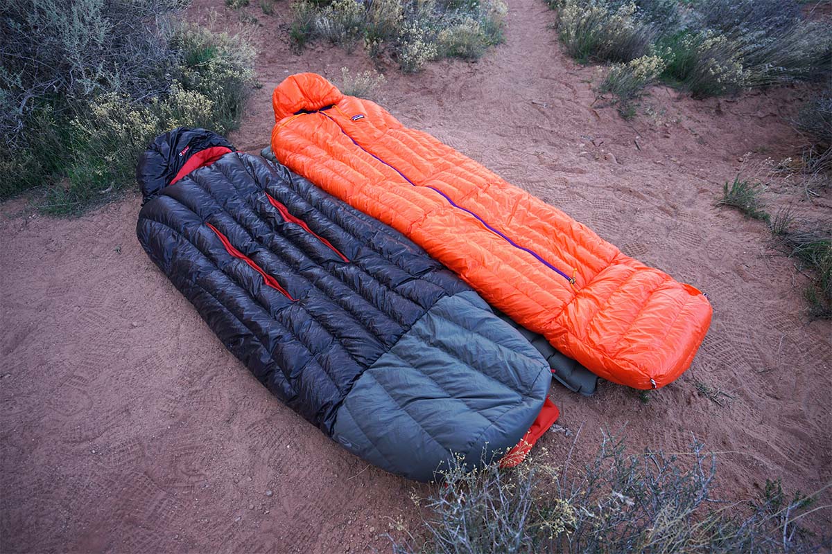 Nemo and Patagonia sleeping bags