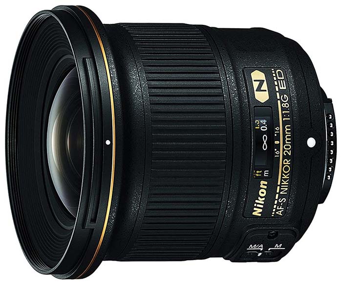 Nikon 20mm f/1.9 lens