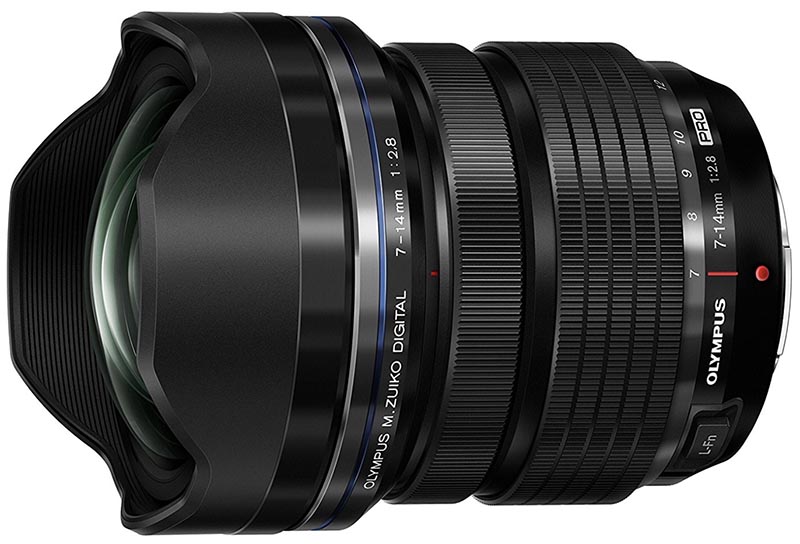 Olympus 7-14mm f2.8 Pro lens