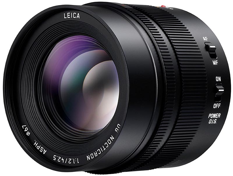 Panasonic Leica 42.5mm f1.2 lens
