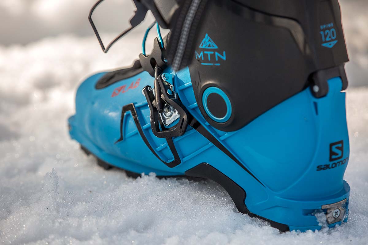 Backcountry ski boot (Salomon SLab MTN buckles)