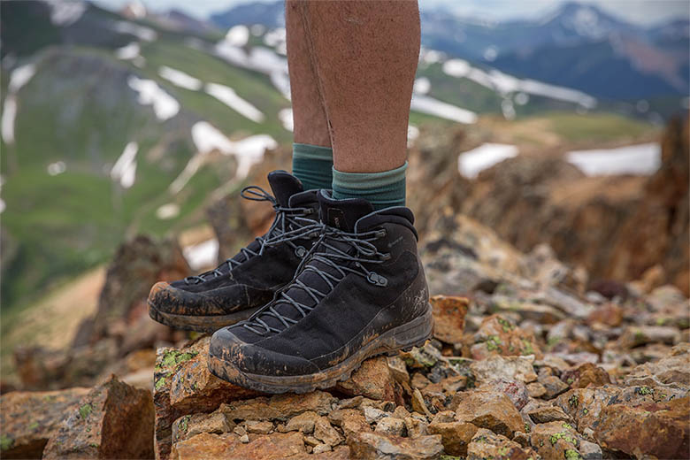 rugged hiking boots