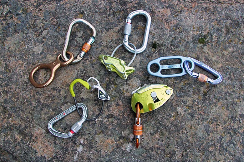 Rappel Belay 1 Set Rock Climbing Kit Safety Harness Carabiner Rope Equip 