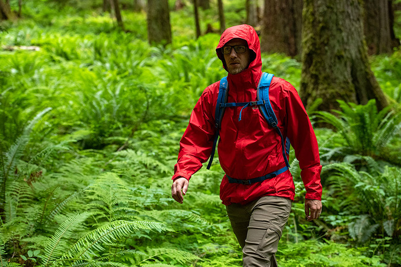 Stacked Packable Rain Jacket