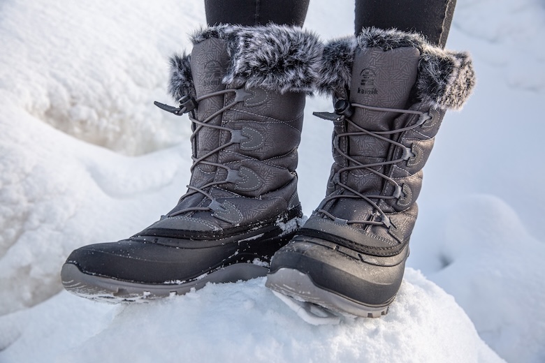 The Kamik Momentum 3 out in the snow