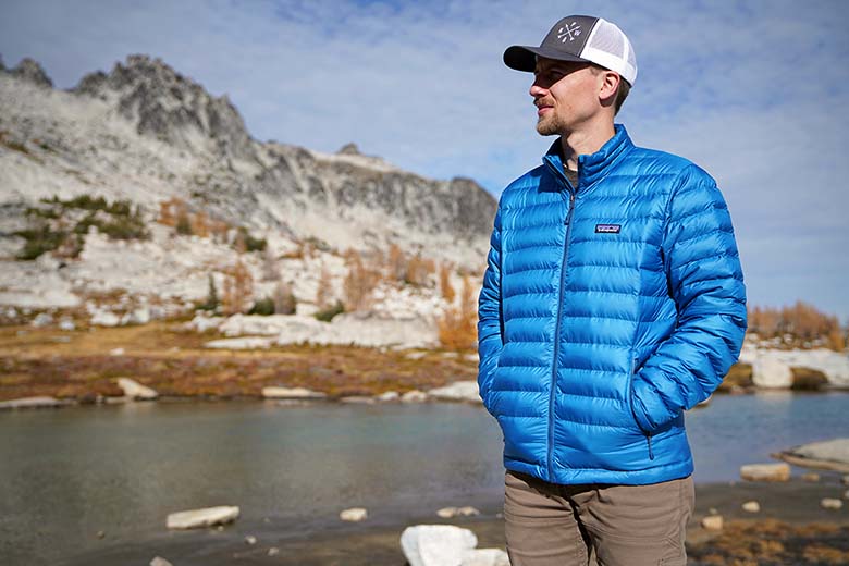 patagonia light blue jacket