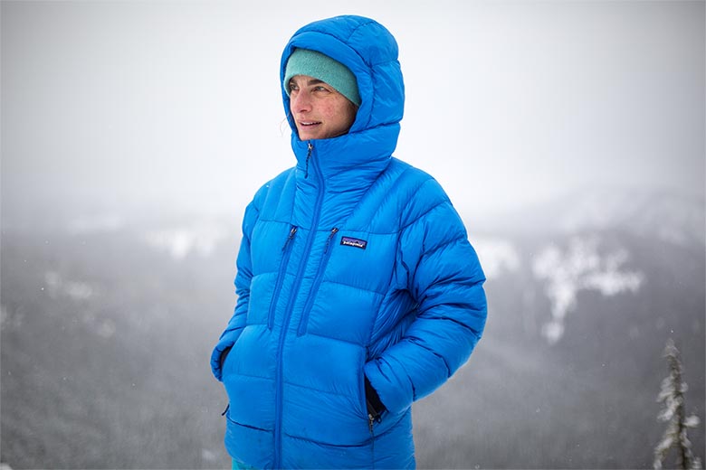 patagonia hooded down jacket women's