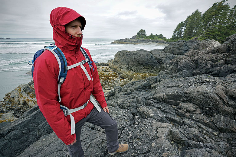 Rain Jacket (Marmot Minimalist along coastline)