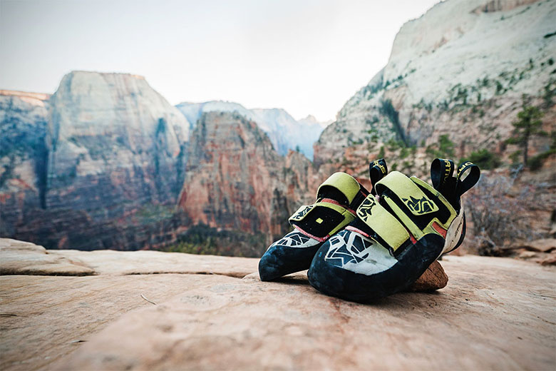 buying climbing shoes
