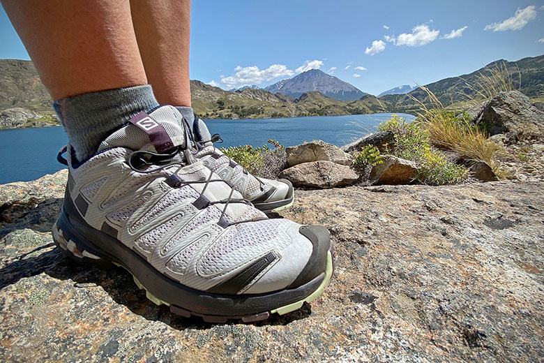 Salomon Instinct Pro Womens Hiking Shoes Grey/Blue Trekking Shoes Hiking New 