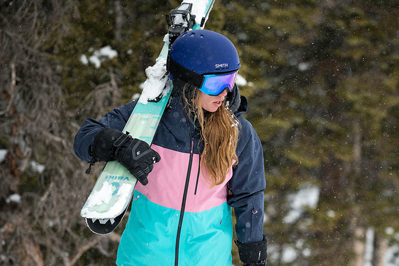 Smith Squad Mag goggles (hiking uphill with skis)