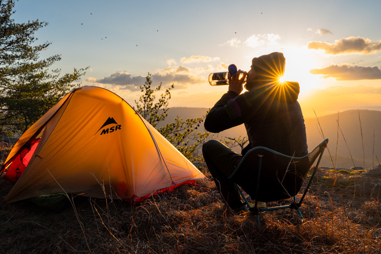 Testing the MSR FreeLite while backpacking in Chattanooga