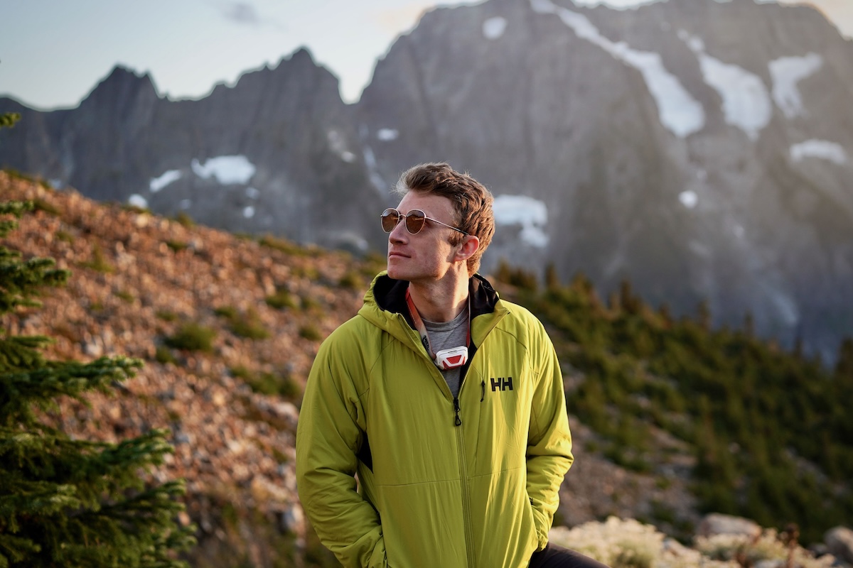 Chris Carter stopping to enjoy the view while hiking