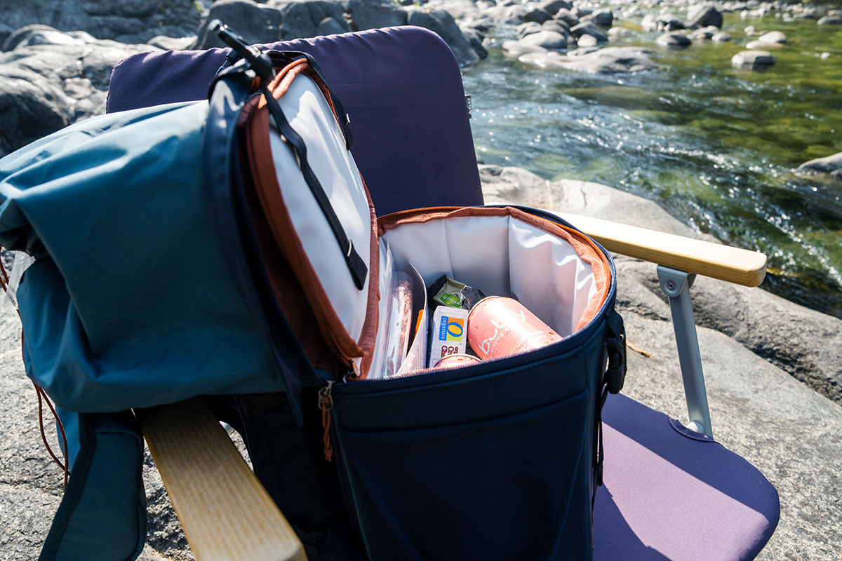 Backpack cooler (food and drinks inside REI Cool Trail Split Pack)