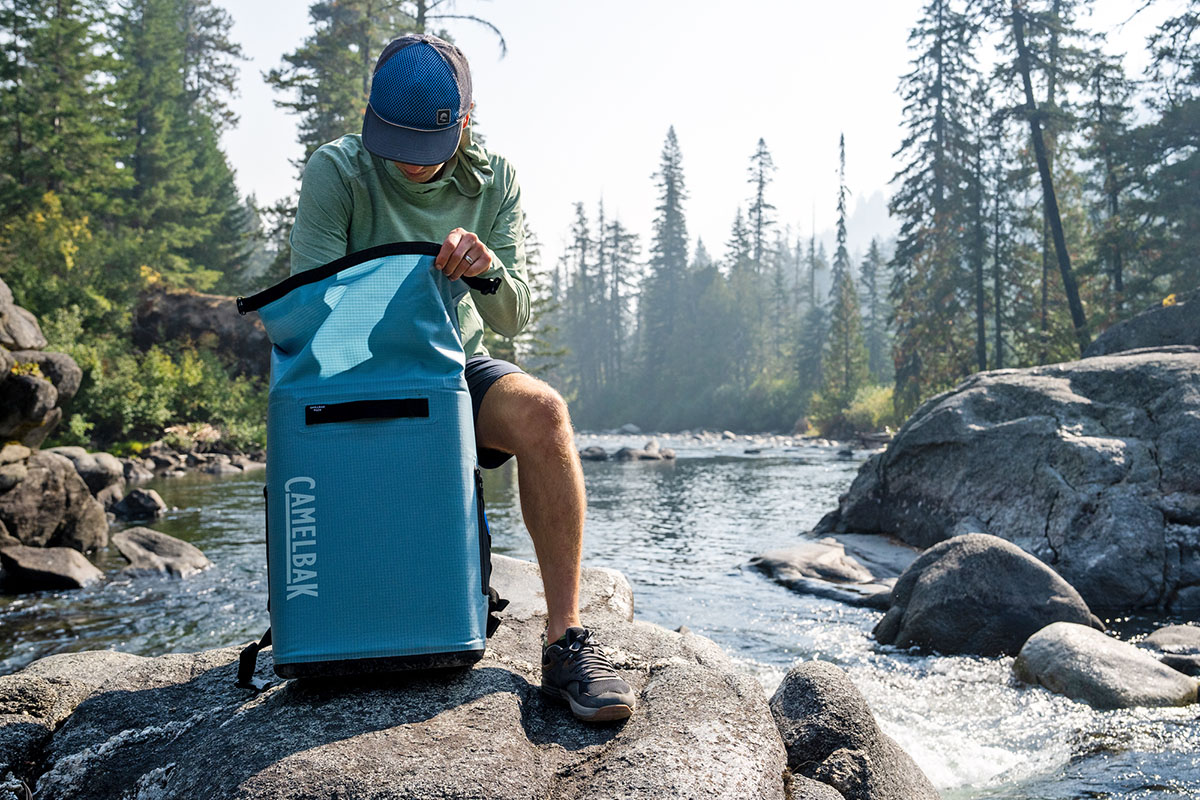 Backpack cooler (reaching into CamelBak ChillBak Pack 30)