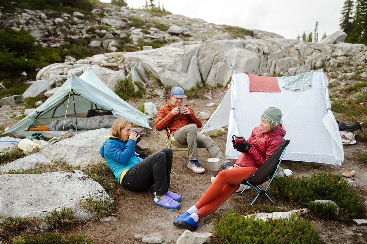 Camping chairs (sitting in Helinox Zero in backcountry)
