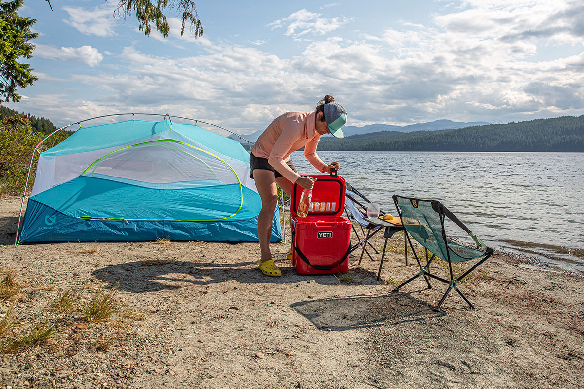 Cooler (Yeti Roadie 24 at camp)