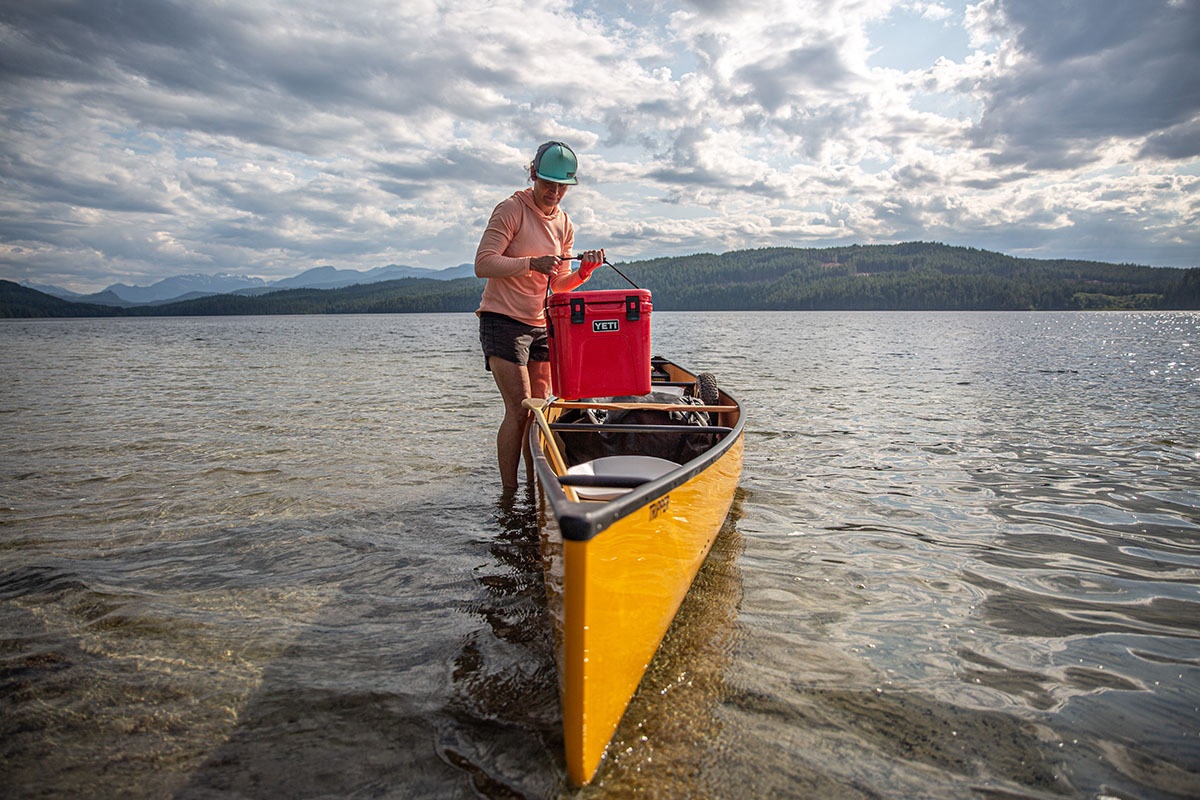 Cooler (Yeti Roadie 24 in canoe)