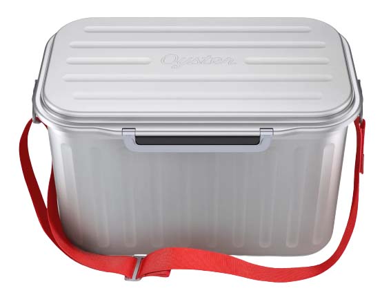 72 qt Ultra-Light Wheeled Cooler, White & Grey