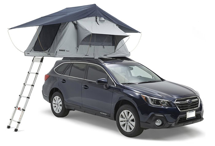 tents on top of cars