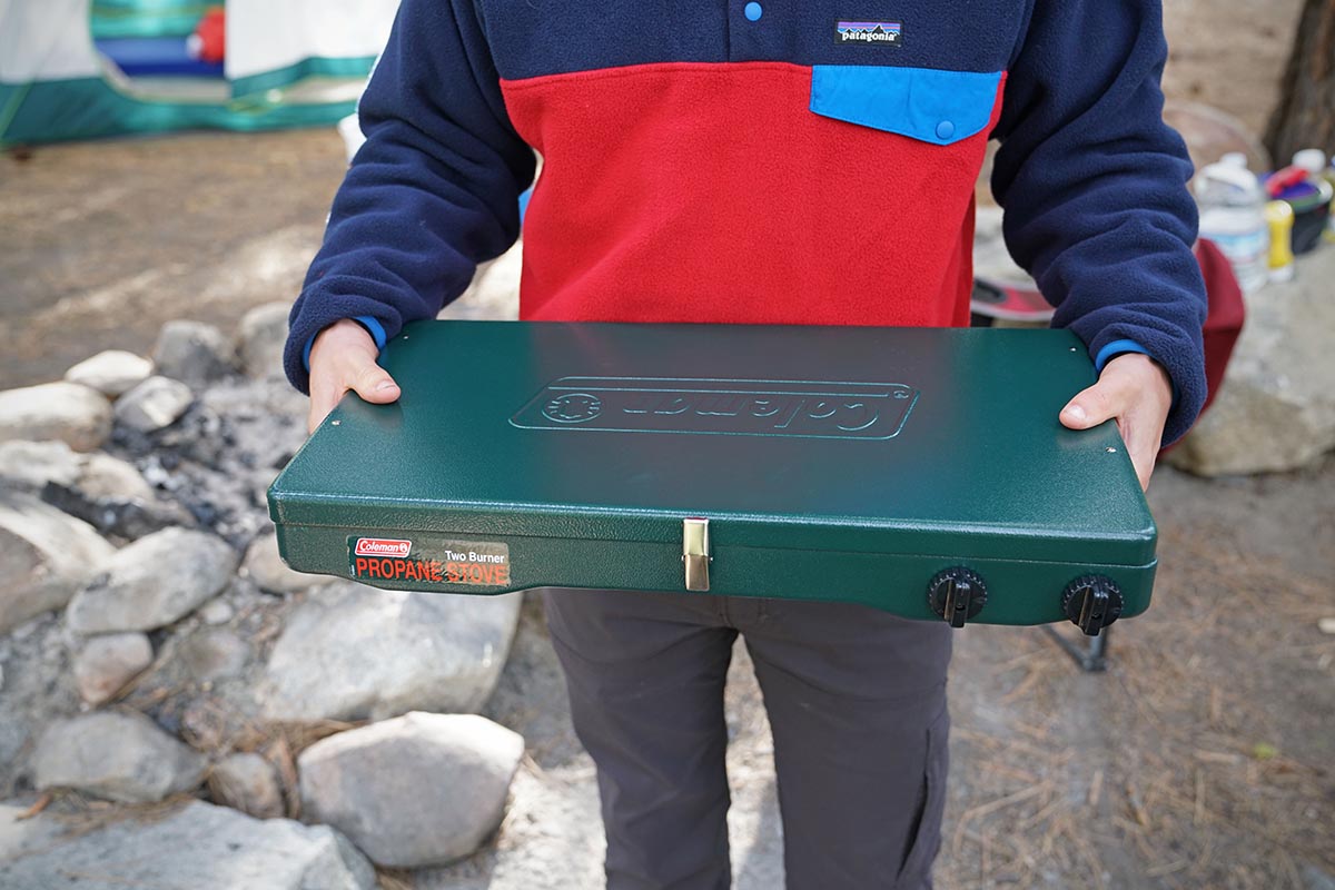 Camping stove (holding Coleman Classic Propane)