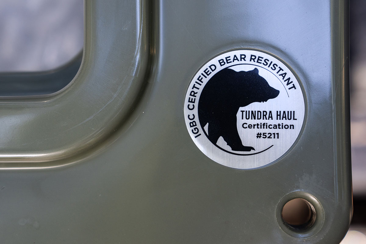 Wheeled cooler (Yeti Tundra Haul bear certification)