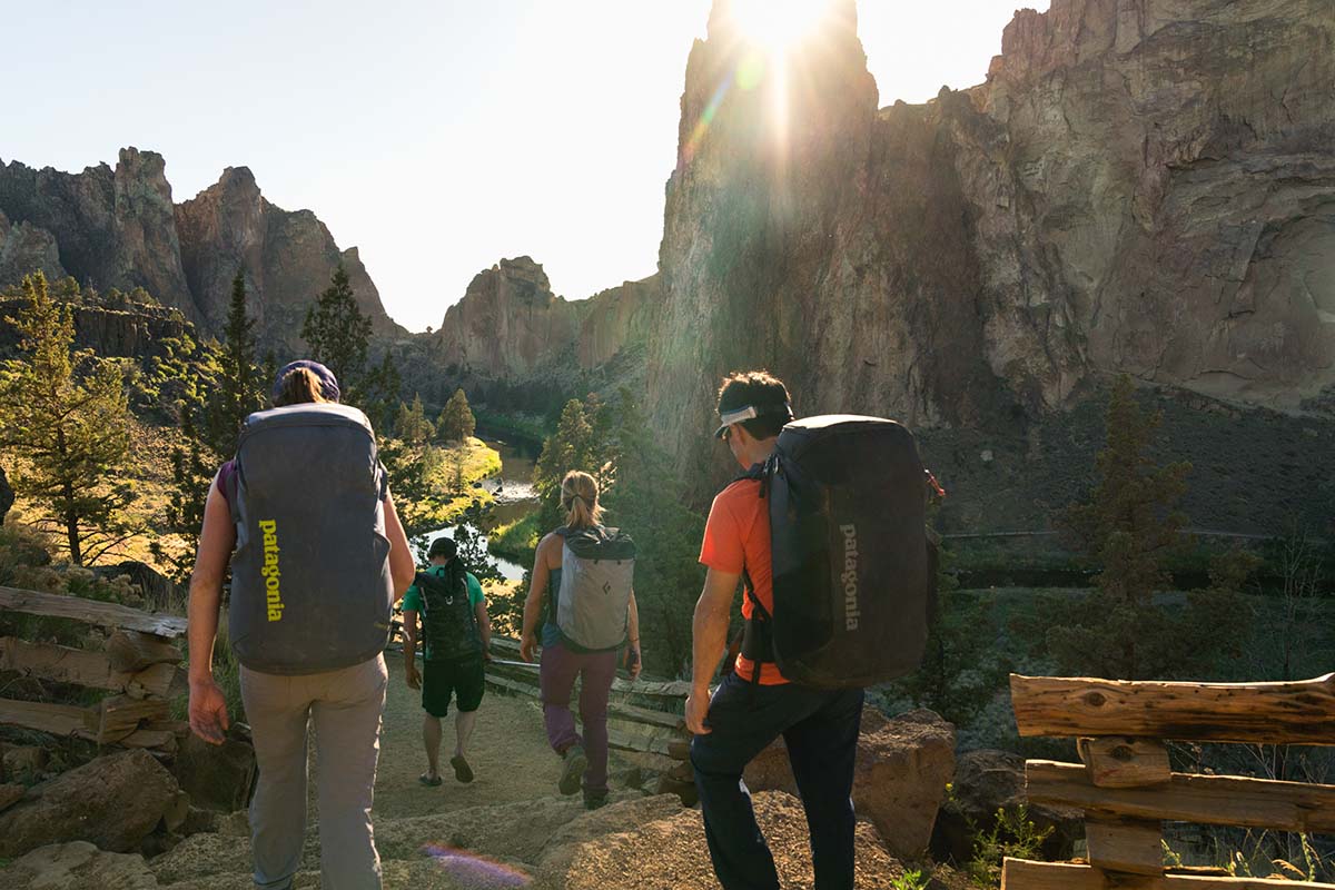 Climbing backpacks (approaching in Smith Rock)