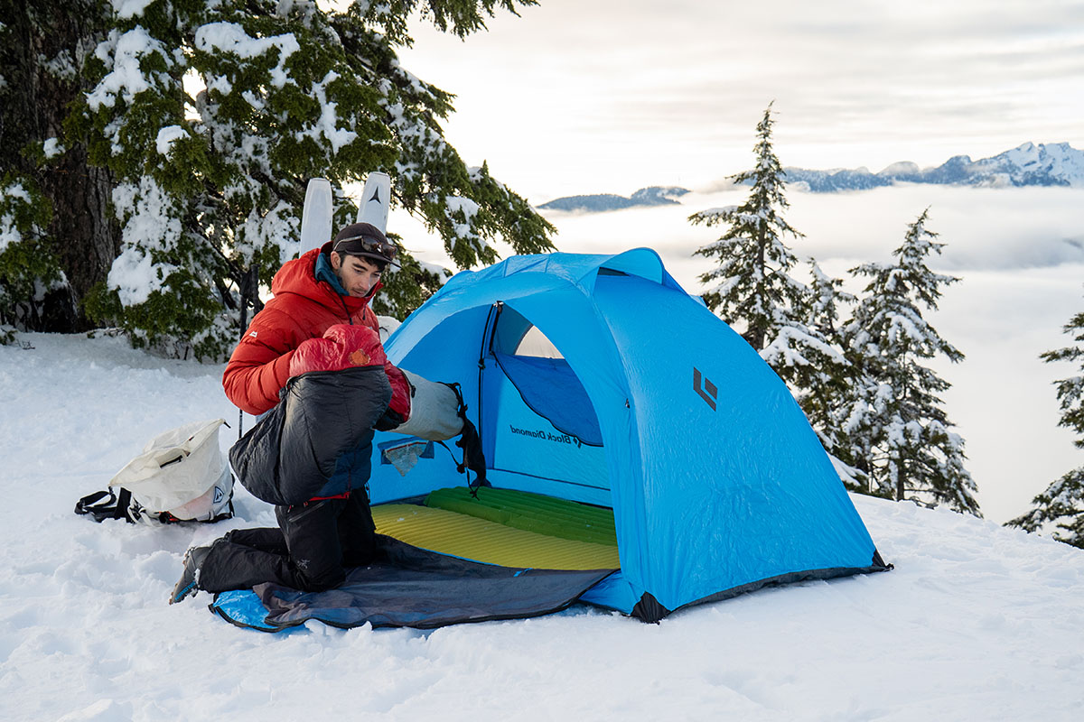 Black Diamond HiLight tent in mountains