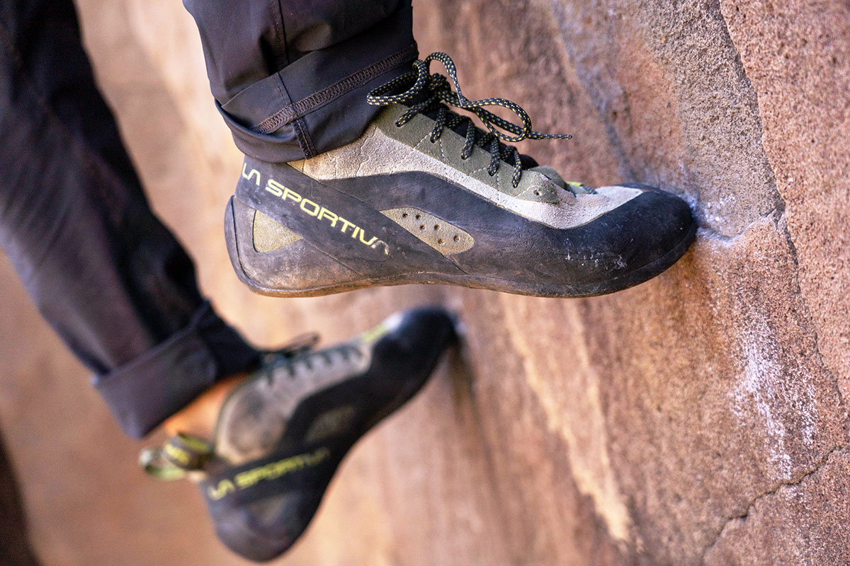 La Sportiva TC Pro climbing shoe (edging)_0