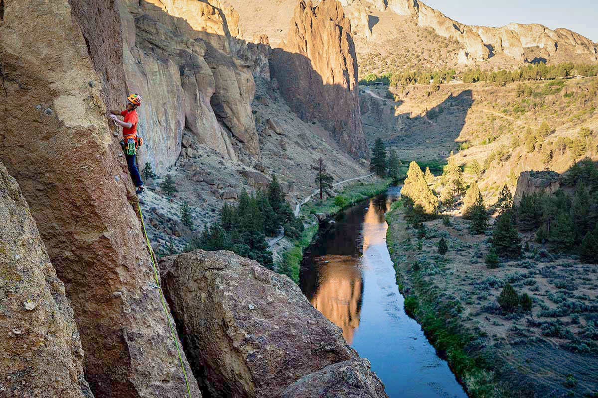 Rock climbing shoes (sport climbing at Smith Rock)