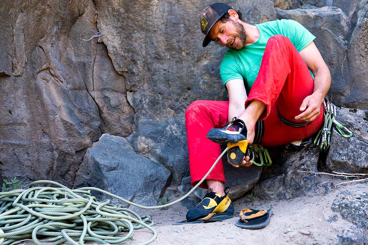 Bouldering and Climbing Shoes