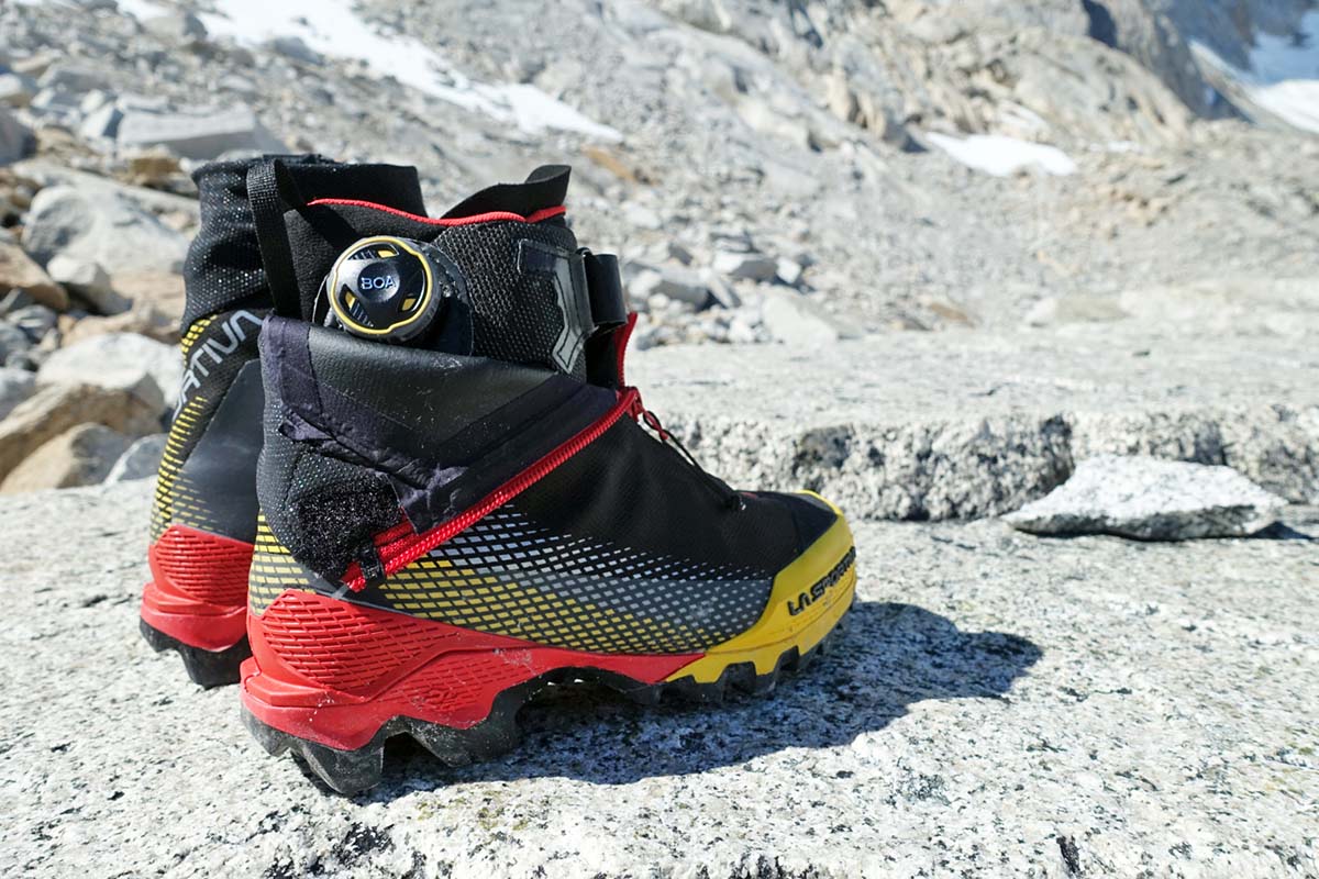 La Sportiva Aequilibrium Top GTX mountaineering boot (up close)