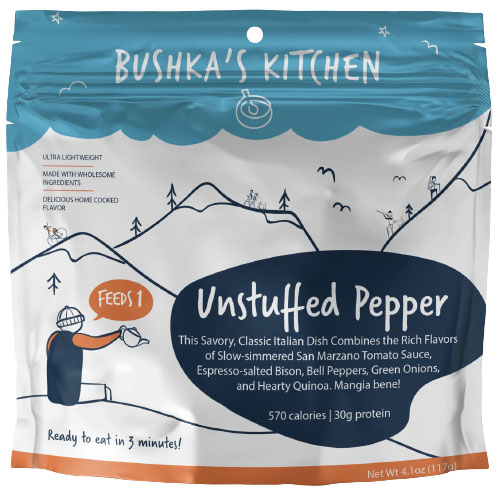Bushka's Kitchen backpacking meals