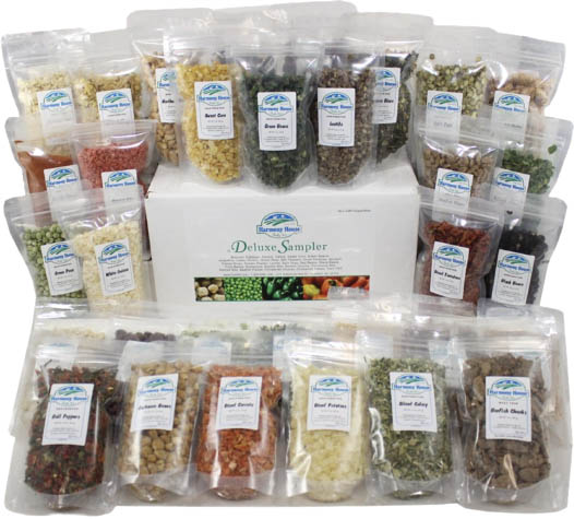 Harmony House Foods bulk dehydrated food for backpacking