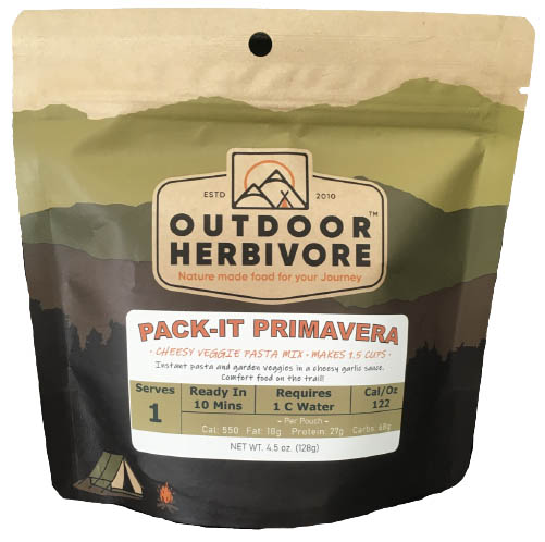 Outdoor Herbivore backpacking meals