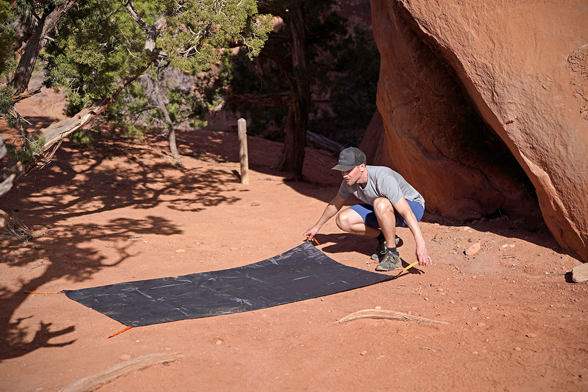 Backpacking tent (Marmot Tungsten footprint)