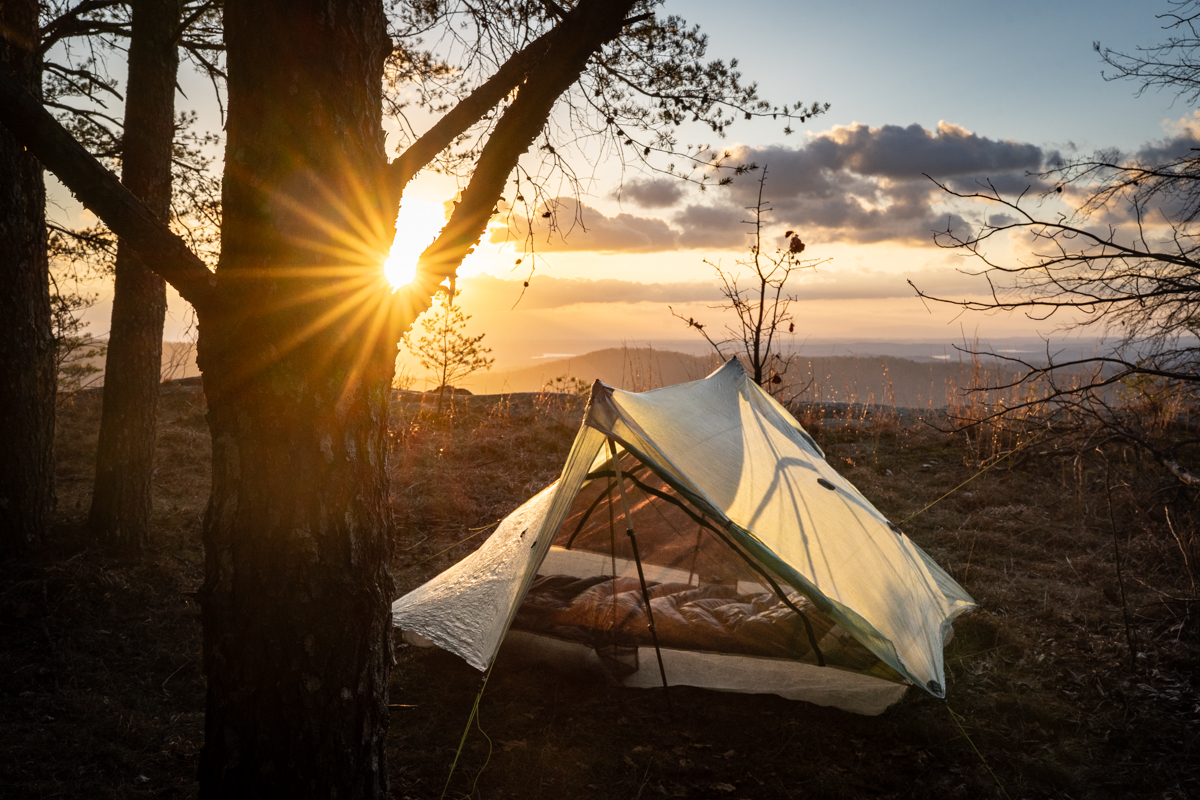 Testing the Zpacks Duplex backpacking tent on a backpacking trip in Chattanooga