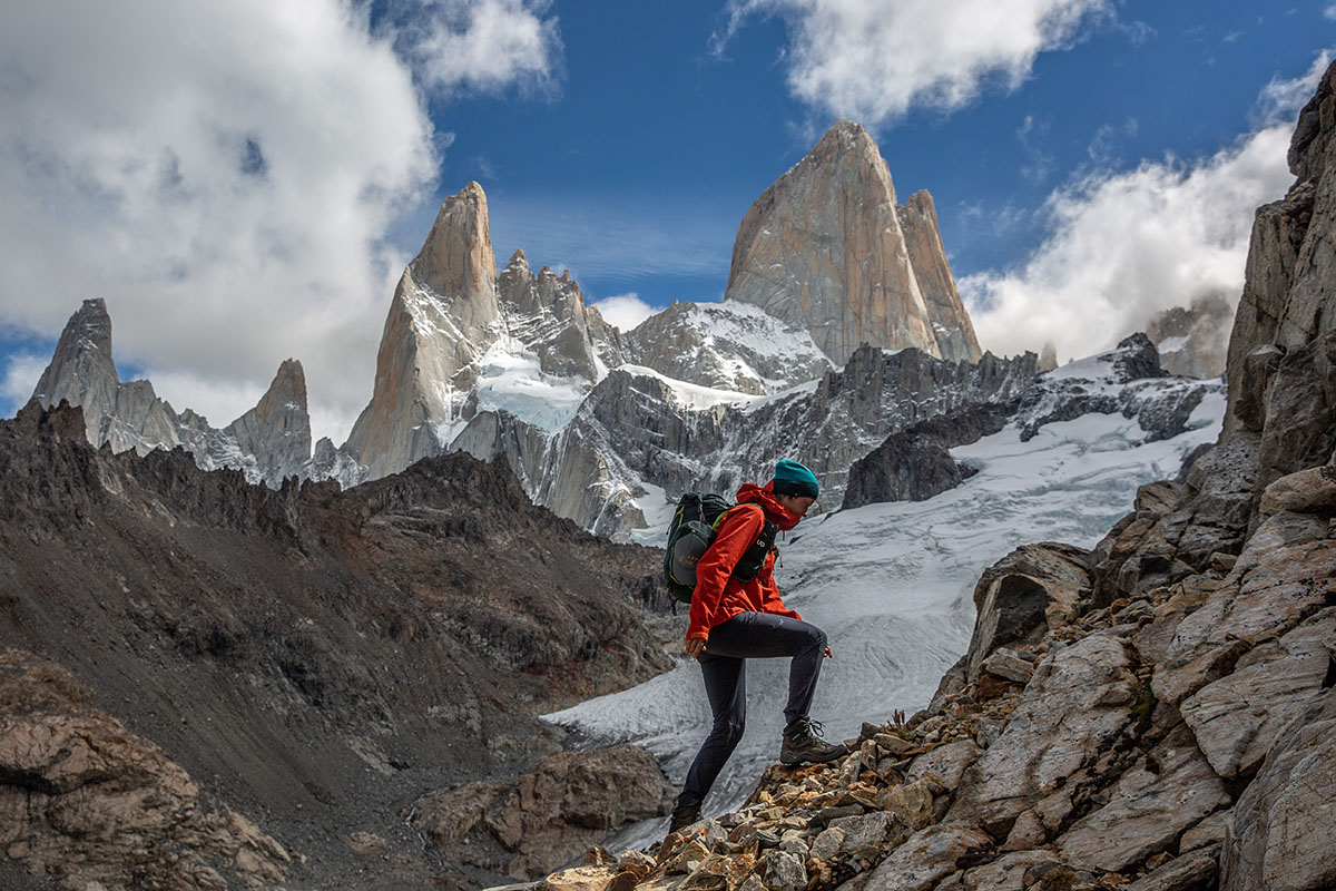 Daypack (mountain views in Patagonia with Ultimate Direction Fastpack 30)