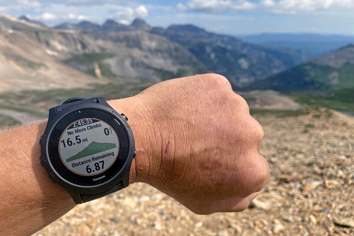 Navigating a route with the Garmin Forerunner 945 (ClimbPro)