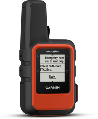 Garmin inReach Mini handheld GPS and satellite messaging device